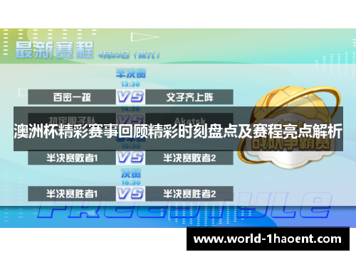 澳洲杯精彩赛事回顾精彩时刻盘点及赛程亮点解析